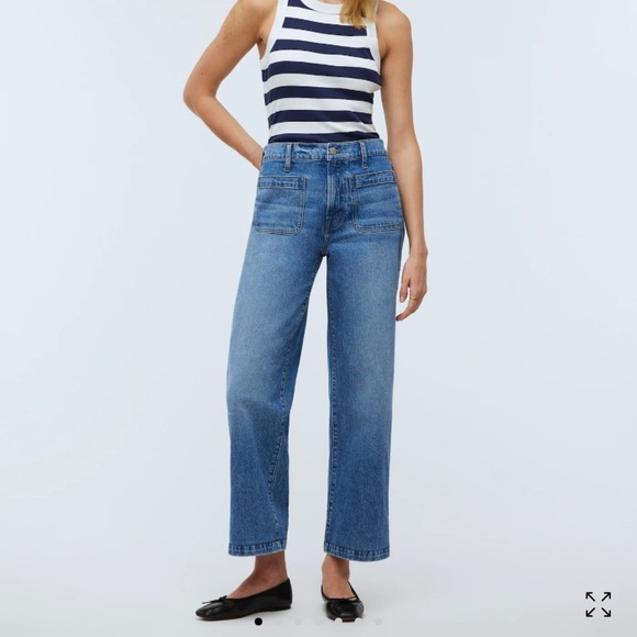 Madewell Emette wide leg patch pocket jeans 29t NWT - Picture 1 of 9